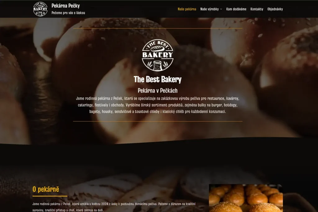 Webové stránky - TheBestBakery.cz